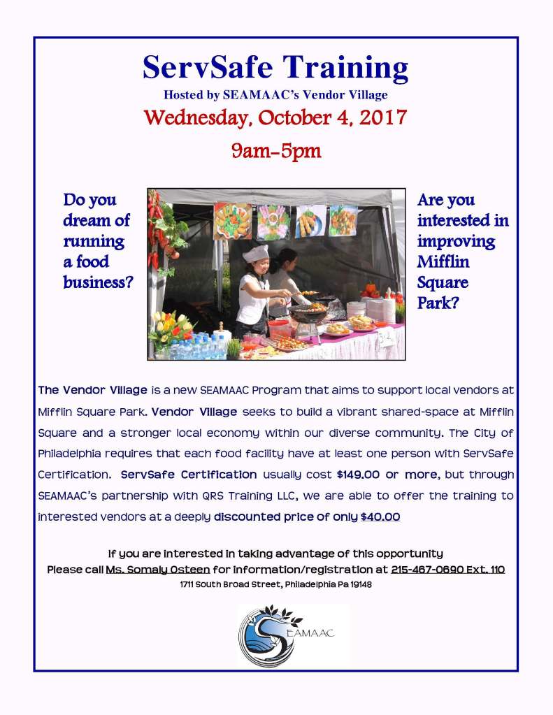 ServSafe Flyer 9-18-17